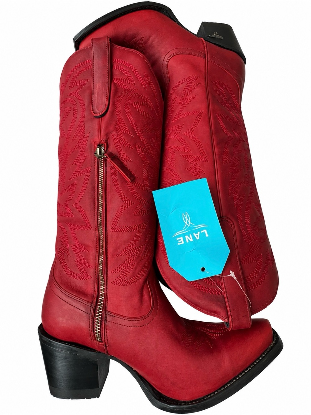 Lane Smokeshow Smoldering Ruby Western Boots Size 8 BNWT & Box - Picture 5 of 16